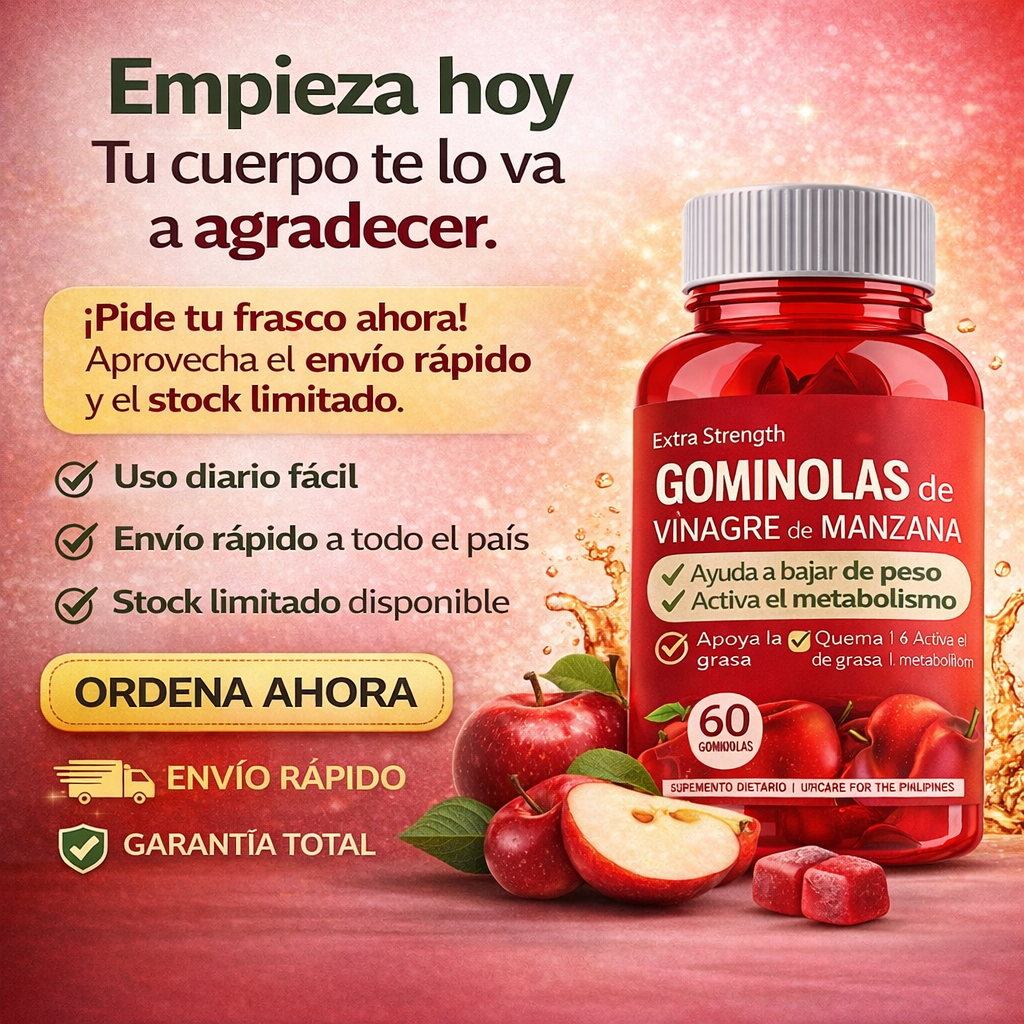 Gominolas de Vinagre de Manzana – Quema grasa, baja de peso y reactiva tu metabolismo